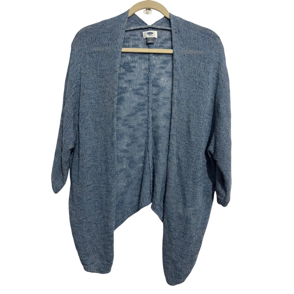 Old Navy Women’s Blue Open Front Knit Cardigan Sweater Size Small